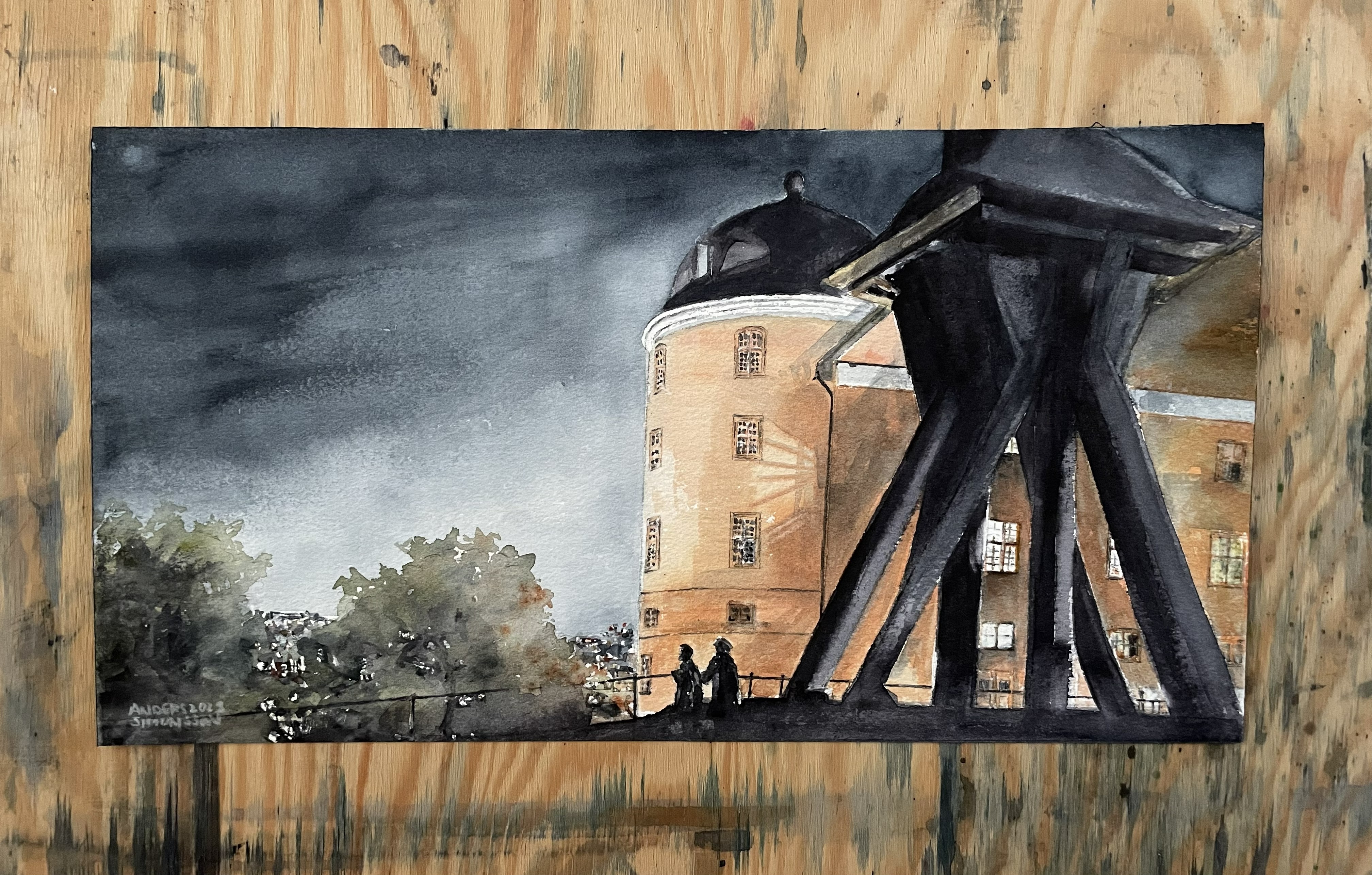 Akvarellmålning