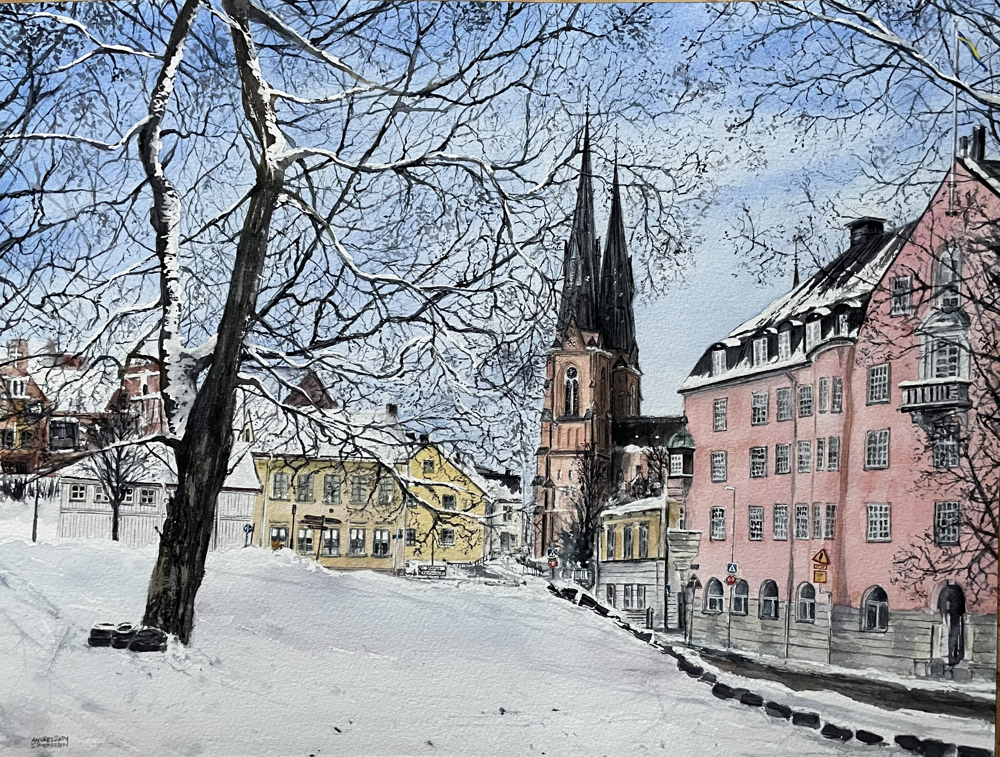 Akvarellmålning
